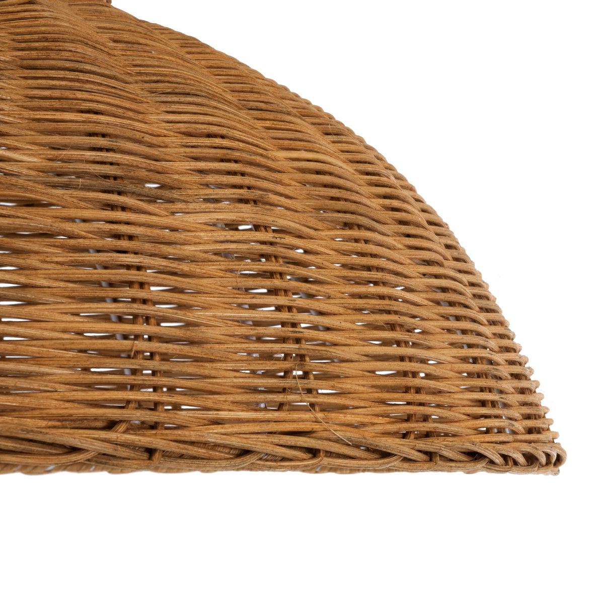 GloboStar® MALABO 02328 Boho Κρεμαστό Φωτιστικό Οροφής Μονόφωτο 1 x E27 AC220-240V IP20 - Φ60 x Υ31cm - Καφέ Ξύλινο Μπαμπού Πλέγμα - ledmania.gr