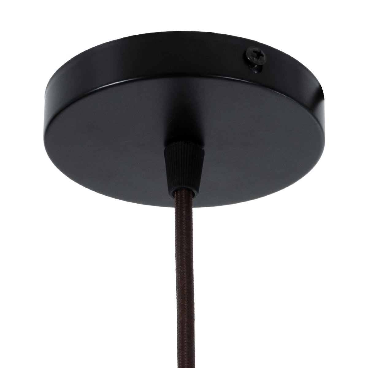 GloboStar® MALABO 02328 Boho Κρεμαστό Φωτιστικό Οροφής Μονόφωτο 1 x E27 AC220-240V IP20 - Φ60 x Υ31cm - Καφέ Ξύλινο Μπαμπού Πλέγμα - ledmania.gr