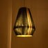 GloboStar® SALERNO 02335 Boho Κρεμαστό Φωτιστικό Πλέγμα Μονόφωτο 1 x E27 IP20 Πράσινο, Μπεζ & Καφέ Νήμα - Μ50 x Π50 x Υ60cm - ledmania.gr