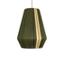 GloboStar® SALERNO 02335 Boho Κρεμαστό Φωτιστικό Πλέγμα Μονόφωτο 1 x E27 IP20 Πράσινο, Μπεζ & Καφέ Νήμα - Μ50 x Π50 x Υ60cm - ledmania.gr