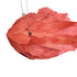 GLOBOSTAR® GOURAMI 02360 Μοντέρνο Κρεμαστό Φωτιστικό Οροφής με Ντουί 1 x E27 AC 220-240V IP20 - Κόκκινο - Μ70 x Π40 x Υ27cm