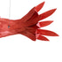 GLOBOSTAR® GOURAMI 02360 Μοντέρνο Κρεμαστό Φωτιστικό Οροφής με Ντουί 1 x E27 AC 220-240V IP20 - Κόκκινο - Μ70 x Π40 x Υ27cm