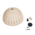 GLOBOSTAR® MONTANA 02378 Boho Κρεμαστό Φωτιστικό Οροφής με Ντουί 1 x E27 AC 220-240V IP20 - Μπεζ - Μ50 x Π50 x Υ25cm