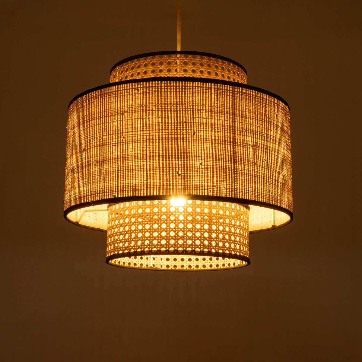 GLOBOSTAR® BRAVADO 02386 Boho Κρεμαστό Φωτιστικό Οροφής με Ντουί 1 x E27 AC 220-240V IP20 - Μπεζ- Μ40 x Π40 x Υ35cm - ledmania.gr