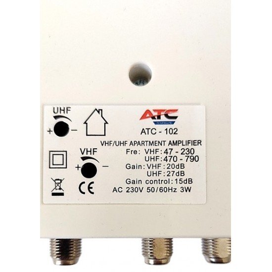 ATC Ενισχυτής Γραμμής ATC-102 27dB 5G LTE700 - ledmania.gr