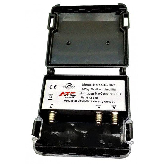 ATC Ενισχυτής Ιστού 30dB ATC-3022 5G LTE700 2 Εξόδων - ledmania.gr