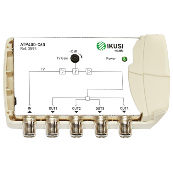 Ikusi Ενισχυτής Γραμμής ATP400-C48 4 Εξόδων - ledmania.gr