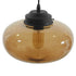 GloboStar® QUINN 01029 Vintage Κρεμαστό Φωτιστικό Οροφής Μονόφωτο 1 x E27 Γυάλινο Φιμέ Καφέ Φ26 x Y20cm - ledmania.gr