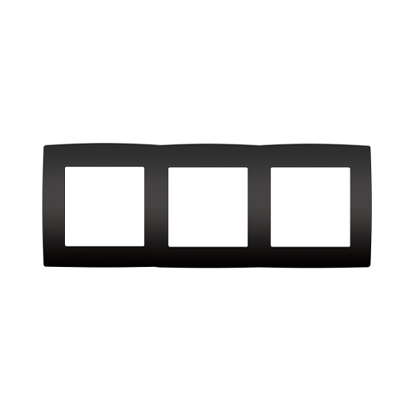 PRIME ΠΛΑΙΣΙΟ 3 ΘΕΣΕΩΝ IP20 MAT ΑΝΘΡΑΚΙ - ledmania.gr