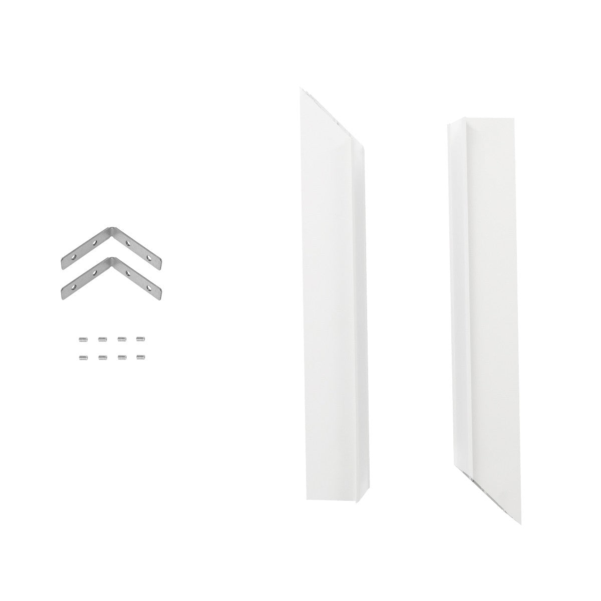 GLOBOSTAR® ALP-CORNER-IN90 RECESSA 61791 Χωνευτό Προφίλ Αλουμινίου Γωνία με Λευκό Γαλακτερό Πατητό Κάλυμμα για Ταινίες LED IP20 - Λευκό Ματ - Μ30 x Π3.5 x Υ4cm - ledmania.gr