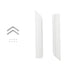 GLOBOSTAR® ALP-CORNER-IN90 RECESSA 61791 Χωνευτό Προφίλ Αλουμινίου Γωνία με Λευκό Γαλακτερό Πατητό Κάλυμμα για Ταινίες LED IP20 - Λευκό Ματ - Μ30 x Π3.5 x Υ4cm - ledmania.gr