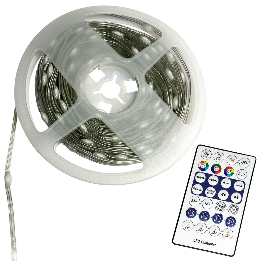 LED STRIP LIGHT 5V DC RGB IP54 100LEDS/M 10M REEL 2YRS