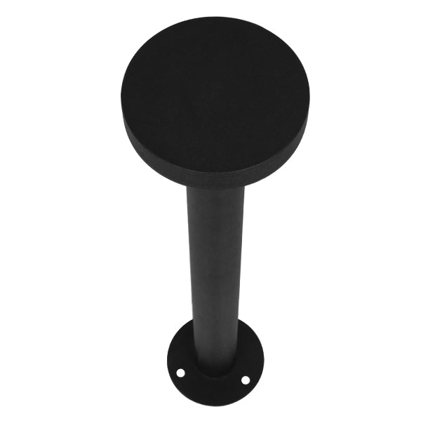 GLOBOSTAR® KIPASIO 12136 Φωτιστικό Κολωνάκι Κήπου LED 15W 1500lm 60° AC 220-240V Αδιάβροχο IP65 Θερμό Λευκό 2700K - Γκρι Ανθρακί - Μ14 x Π14 x Υ59cm - 3 Χρόνια Εγγύηση - ledmania.gr