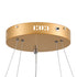 GloboStar® DIAMOND DUO 61151-DECO Κρεμαστό Φωτιστικό Δαχτυλίδι-Κύκλος LED CCT 75W 8743lm 360° AC 220-240V - Εναλλαγή Φωτισμού μέσω Τηλεχειριστηρίου All In One Ψυχρό 6000k+Φυσικό 4500k+Θερμό 2700k Dimmable Φ40+60cm - Χρυσό Βούρτσας - 3 Years Warranty - ledmania.gr