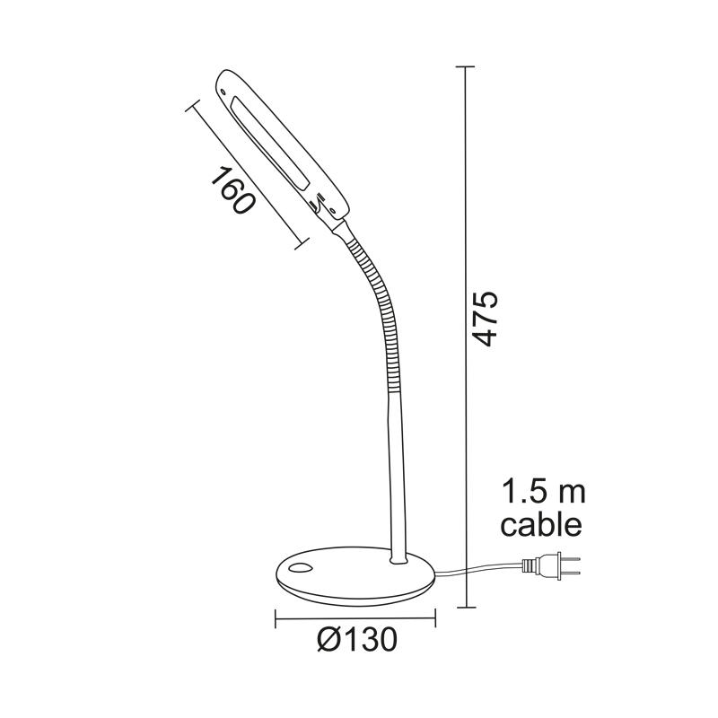 LED Φ/Σ ΓΡΑΦΕΙΟΥ 5W ΜΠΛΕ 4000Κ ΜΕ ΣΠΙΡΑΛ 230V Φ13XH47,5CM BAZ