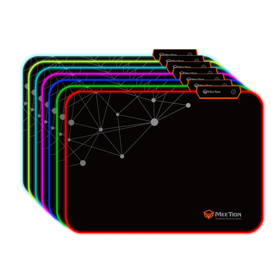 Meetion MT-PD120 Φωτιζόμενο Gaming Mouse Pad