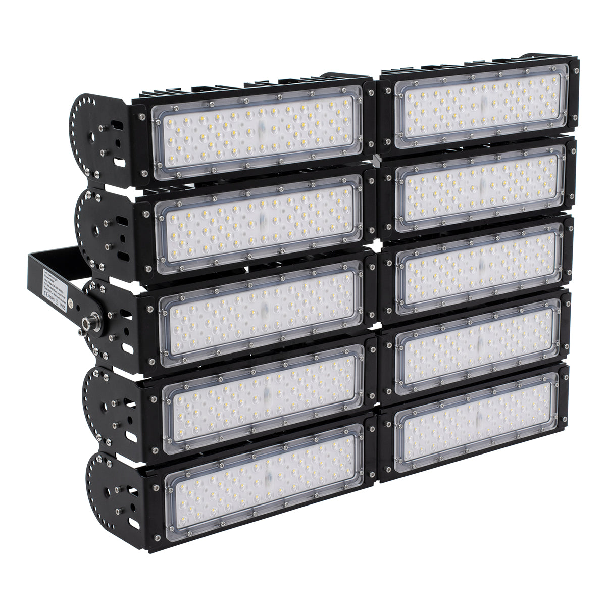GLOBOSTAR® GOLIATH 90104 Προβολέας Γηπέδου LED 500W 75000lm SDCM<5 75°*135° Fish Eye Lens AC 100-277V Αδιάβροχο IP65 IK08 Φυσικό Λευκό 5000K - LUMILEDs SMD Chip & MEANWELL Driver - Μαύρο Χυτό Αλουμίνιο - Μ62 x Π22 x Υ23cm - 5 Χρόνια Εγγύηση - ledmania.gr