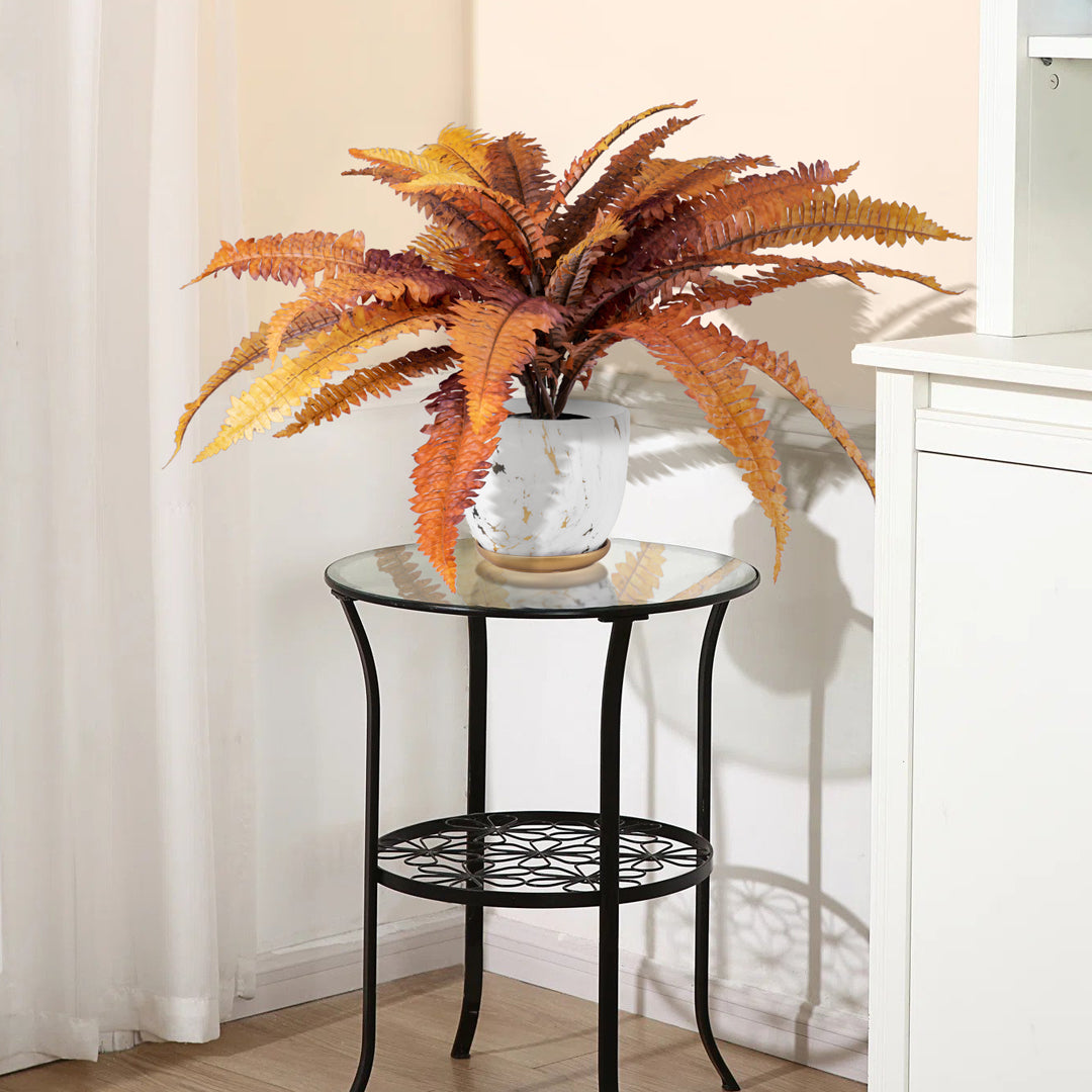 GloboStar® Artificial Garden BLOODY FERN 20057 Τεχνητό Διακοσμητικό Φυτό Αιματόφυλλη Φτέρη Υ40cm