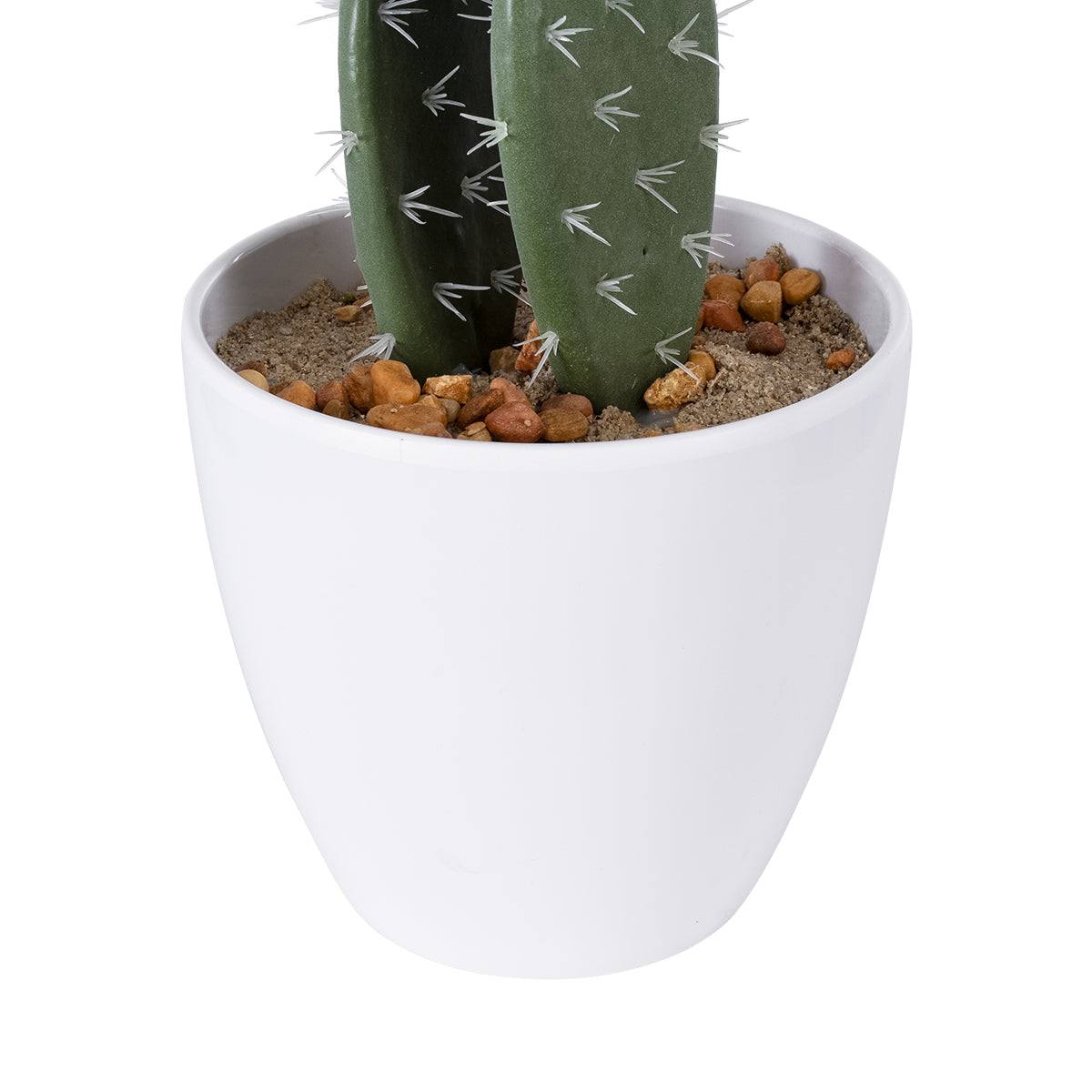 GloboStar® Artificial Garden OPUNTIA FICUS-INDICA CACTUS 20096 Τεχνητό Διακοσμητικό Φυτό Κάκτος Φραγκοσυκιά Υ60cm - ledmania.gr