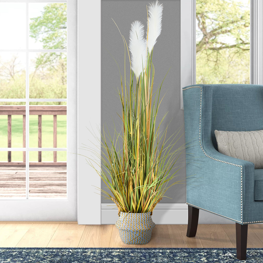 GloboStar® Artificial Garden PAMPAS GRASS 20105 Τεχνητό Διακοσμητικό Φυτό Γρασίδι της Πάμπας Υ150cm - ledmania.gr