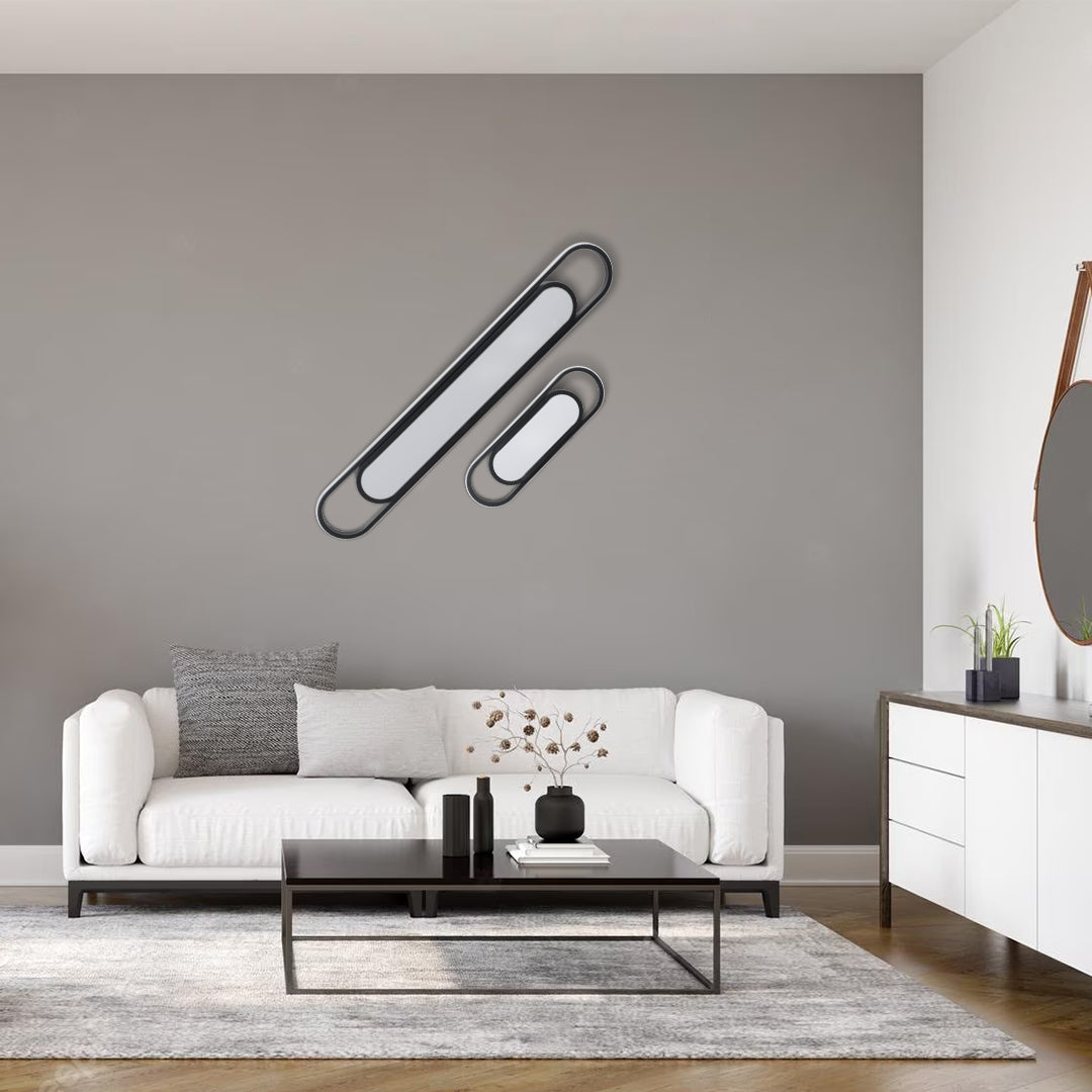 GloboStar® IGOR 61218 Φωτιστικό Οροφής Linear Design LED CCT 48W 5760lm 210° AC 220-240V - Εναλλαγή Φωτισμού μέσω Διακόπτη On/Off All In One Ψυχρό 6000k+Φυσικό 4500k+Θερμό 2700k Μ81 x Π13 x Υ4.5cm - Μαύρο - 3 Years Warranty - ledmania.gr