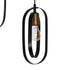 GloboStar® SPARKIO 201-0025 Vintage Κρεμαστό Φωτιστικό Πλέγμα Τρίφωτο 3 x E27 IP20 Μαύρο & Χρυσό Μέταλλο - Μ36 x Π36 x Υ25cm - ledmania.gr