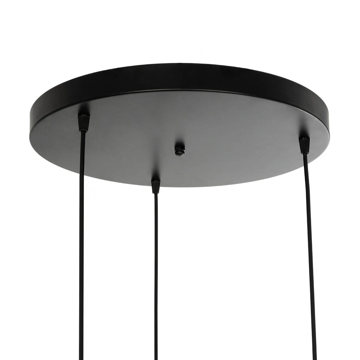 GloboStar® SPARKIO 201-0025 Vintage Κρεμαστό Φωτιστικό Πλέγμα Τρίφωτο 3 x E27 IP20 Μαύρο & Χρυσό Μέταλλο - Μ36 x Π36 x Υ25cm - ledmania.gr
