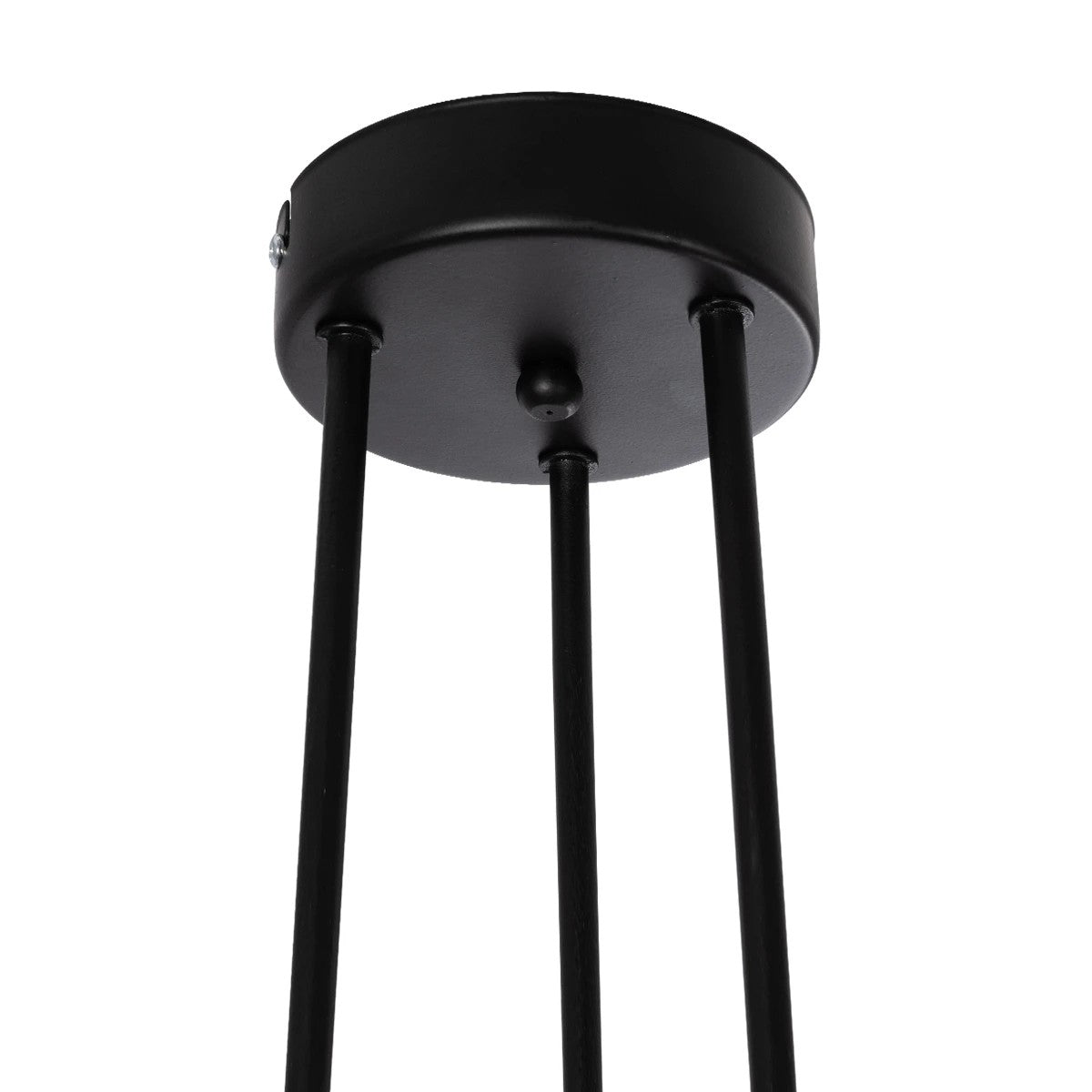 GloboStar® LAMIRA 201-0029 Μοντέρνο Φωτιστικό Οροφής Πλέγμα Πολύφωτο 6 x E27 IP20 Μαύρο Μέταλλο - Μ51 x Π51 x Υ7cm - ledmania.gr