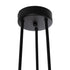 GloboStar® LAMIRA 201-0029 Μοντέρνο Φωτιστικό Οροφής Πλέγμα Πολύφωτο 6 x E27 IP20 Μαύρο Μέταλλο - Μ51 x Π51 x Υ7cm - ledmania.gr