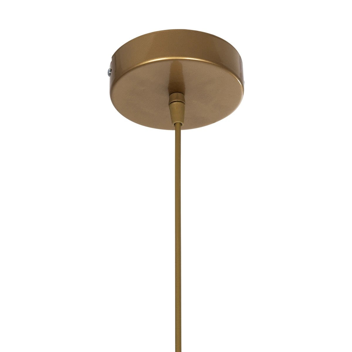 GloboStar® DROP 201-0034 Vintage Κρεμαστό Φωτιστικό Μπάλα Μονόφωτο 1 x E27 IP20 Χρυσό Μέταλλο με Λευκό Γυαλί - Μ20 x Π15 x Υ47cm - ledmania.gr