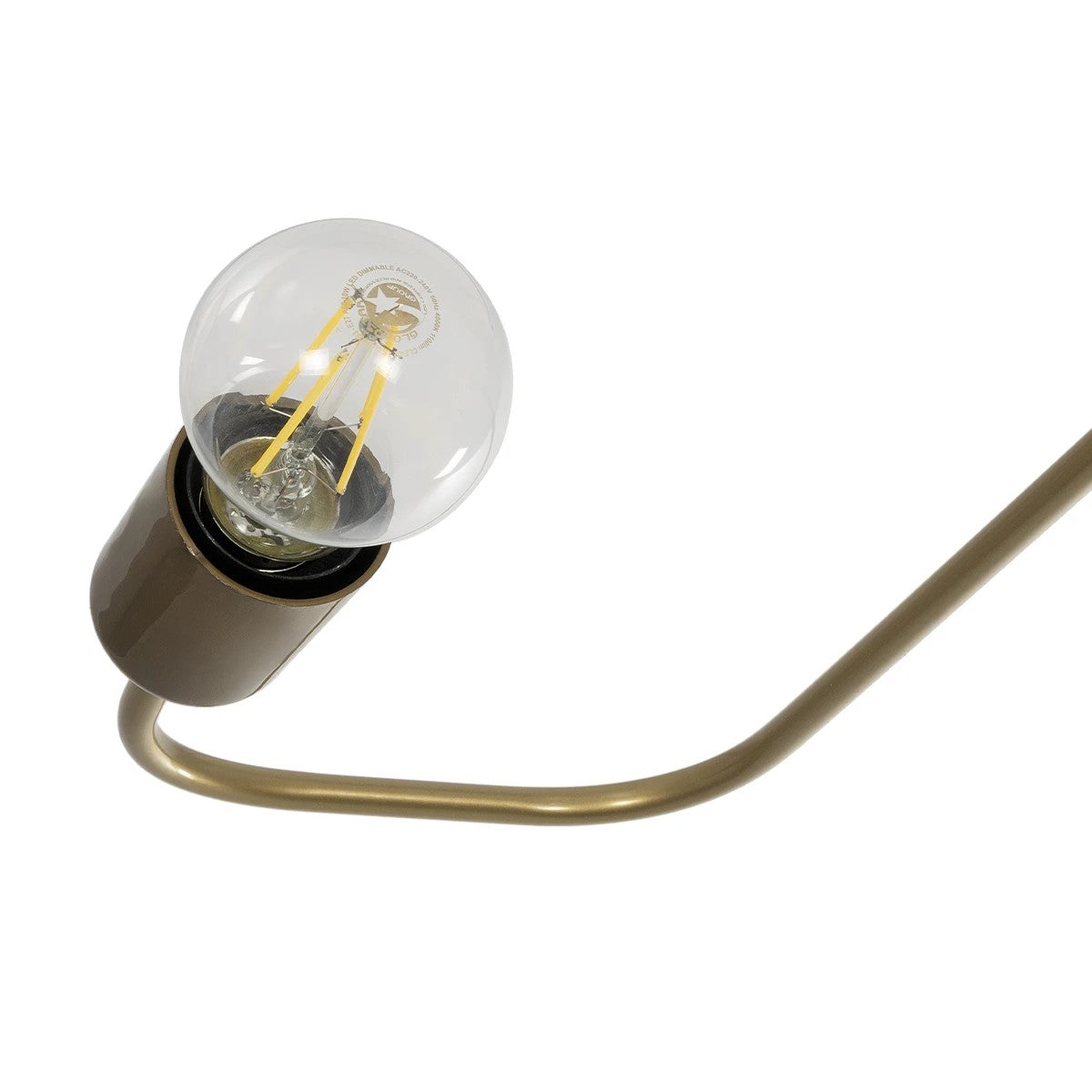 GloboStar® MOORNA 201-0065 Vintage Φωτιστικό Οροφής Πλέγμα Πολύφωτο 4 x E27 IP20 Χρυσό Μέταλλο - Μ97 x Π97 x Υ7cm - ledmania.gr