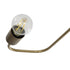 GloboStar® MOORNA 201-0065 Vintage Φωτιστικό Οροφής Πλέγμα Πολύφωτο 4 x E27 IP20 Χρυσό Μέταλλο - Μ97 x Π97 x Υ7cm - ledmania.gr