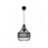 GloboStar® LUMAON 201-0081 Vintage Κρεμαστό Φωτιστικό Πλέγμα Μονόφωτο 1 x E27 IP20 Μαύρο Μέταλλο - Μ28 x Π28 x Υ80cm - ledmania.gr