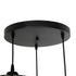 GloboStar® FLAREX 201-0084 Vintage Κρεμαστό Φωτιστικό Πλέγμα Τρίφωτο 3 x E27 IP20 Μαύρο Μέταλλο με Κρυστάλλους - Μ40 x Π40 x Υ50cm - ledmania.gr