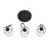 GloboStar® FLAREX 201-0084 Vintage Κρεμαστό Φωτιστικό Πλέγμα Τρίφωτο 3 x E27 IP20 Μαύρο Μέταλλο με Κρυστάλλους - Μ40 x Π40 x Υ50cm - ledmania.gr