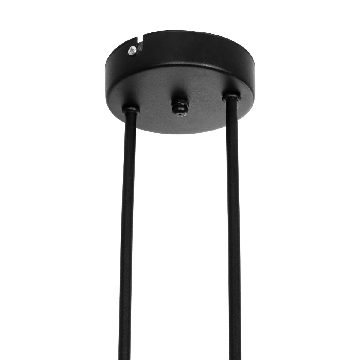 GloboStar® GLOSSA 201-0091 Vintage Φωτιστικό Οροφής Μπάλα Δίφωτο 2 x E27 IP20 Μαύρο Μέταλλο με Μαύρο Φιμέ Γυαλί - Μ40 x Π15 x Υ17cm - ledmania.gr