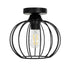 GLOBOSTAR® BITUIN 201-0116 Μοντέρνο Φωτιστικό Οροφής με Ντουί 1 x E27 AC 220-240V IP20 - Μαύρο - Μ21 x Π21 x Υ18cm - ledmania.gr