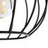 GLOBOSTAR® BITUIN 201-0116 Μοντέρνο Φωτιστικό Οροφής με Ντουί 1 x E27 AC 220-240V IP20 - Μαύρο - Μ21 x Π21 x Υ18cm - ledmania.gr