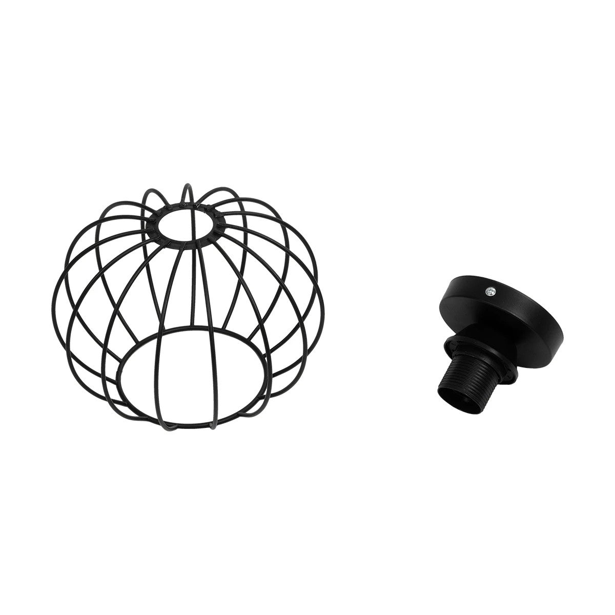 GLOBOSTAR® BITUIN 201-0116 Μοντέρνο Φωτιστικό Οροφής με Ντουί 1 x E27 AC 220-240V IP20 - Μαύρο - Μ21 x Π21 x Υ18cm - ledmania.gr