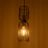 GLOBOSTAR® LAVERA 201-0024 Vintage Κρεμαστό Φωτιστικό Οροφής με Ντουί 1 x E27 AC 220-240V IP20 - Χρυσό & Λευκό - Μ14 x Π14 x Υ44cm - ledmania.gr