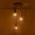 GLOBOSTAR® FLIXIO 201-0126 Vintage Κρεμαστό Φωτιστικό Οροφής με Ντουί 3 x E27 AC 220-240V IP20 - Χρυσό - Μ40 x Π40 x Υ70cm - ledmania.gr