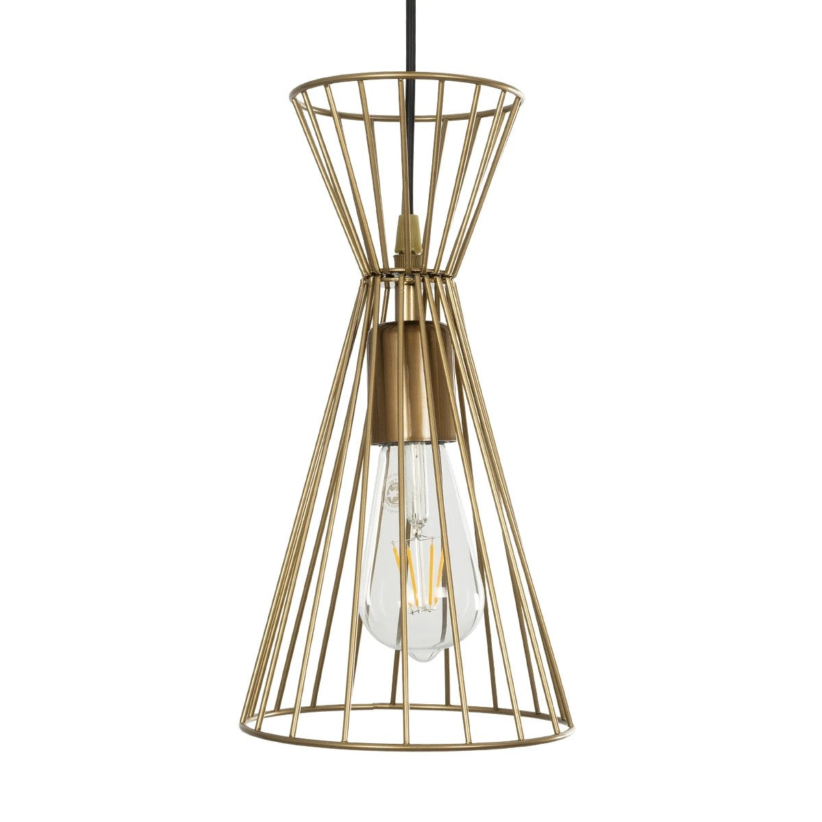 GLOBOSTAR® FLIXIO 201-0126 Vintage Κρεμαστό Φωτιστικό Οροφής με Ντουί 3 x E27 AC 220-240V IP20 - Χρυσό - Μ40 x Π40 x Υ70cm - ledmania.gr