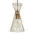 GLOBOSTAR® FLIXIO 201-0126 Vintage Κρεμαστό Φωτιστικό Οροφής με Ντουί 3 x E27 AC 220-240V IP20 - Χρυσό - Μ40 x Π40 x Υ70cm - ledmania.gr