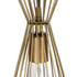 GLOBOSTAR® FLIXIO 201-0126 Vintage Κρεμαστό Φωτιστικό Οροφής με Ντουί 3 x E27 AC 220-240V IP20 - Χρυσό - Μ40 x Π40 x Υ70cm - ledmania.gr