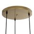 GLOBOSTAR® FLIXIO 201-0126 Vintage Κρεμαστό Φωτιστικό Οροφής με Ντουί 3 x E27 AC 220-240V IP20 - Χρυσό - Μ40 x Π40 x Υ70cm - ledmania.gr