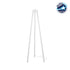 GloboStar® TRIPOD 203-0259 Μοντέρνο Επιδαπέδιο Φωτιστικό Μονόφωτο 1 x E27 IP20 Λευκό Ξύλο - Μ38 x Π38 x Υ120cm - ledmania.gr