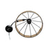 GloboStar® ZION 203-0003 Vintage Κρεμαστό Φωτιστικό Σχοινί Μονόφωτο 1 x E27 IP20 Μαύρο Μέταλλο με Μπεζ Σχοινί - Μ33 x Π33 x Υ29cm - ledmania.gr