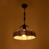 GloboStar® ZION 203-0003 Vintage Κρεμαστό Φωτιστικό Σχοινί Μονόφωτο 1 x E27 IP20 Μαύρο Μέταλλο με Μπεζ Σχοινί - Μ33 x Π33 x Υ29cm - ledmania.gr