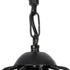 GloboStar® ZION 203-0003 Vintage Κρεμαστό Φωτιστικό Σχοινί Μονόφωτο 1 x E27 IP20 Μαύρο Μέταλλο με Μπεζ Σχοινί - Μ33 x Π33 x Υ29cm - ledmania.gr
