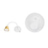 GloboStar® WIRE 203-0005 Μοντέρνο Κρεμαστό Φωτιστικό Πλέγμα Μονόφωτο 1 x E27 IP20 Λευκό & Χρυσό Μέταλλο - Μ25 x Π25 x Υ30cm - ledmania.gr